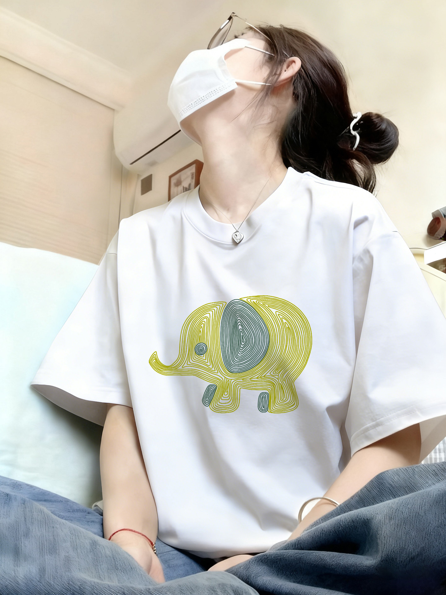 White-t61 striped elephant