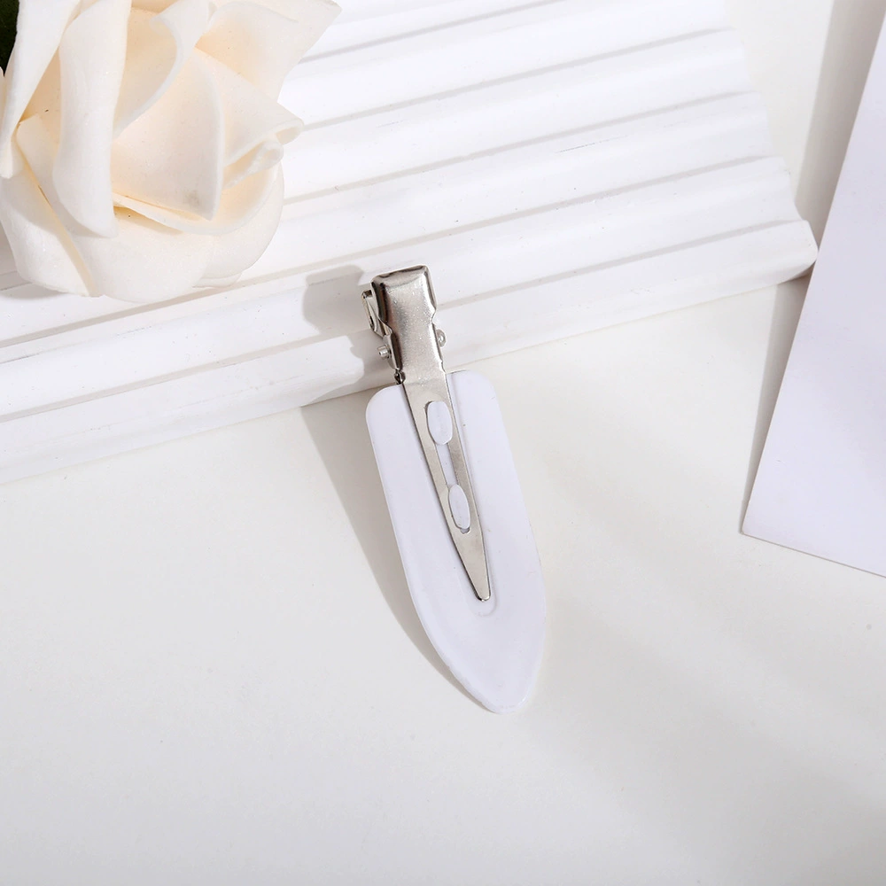 Universal acrylic matte hairgrip, cute cream hair accessory, wholesale