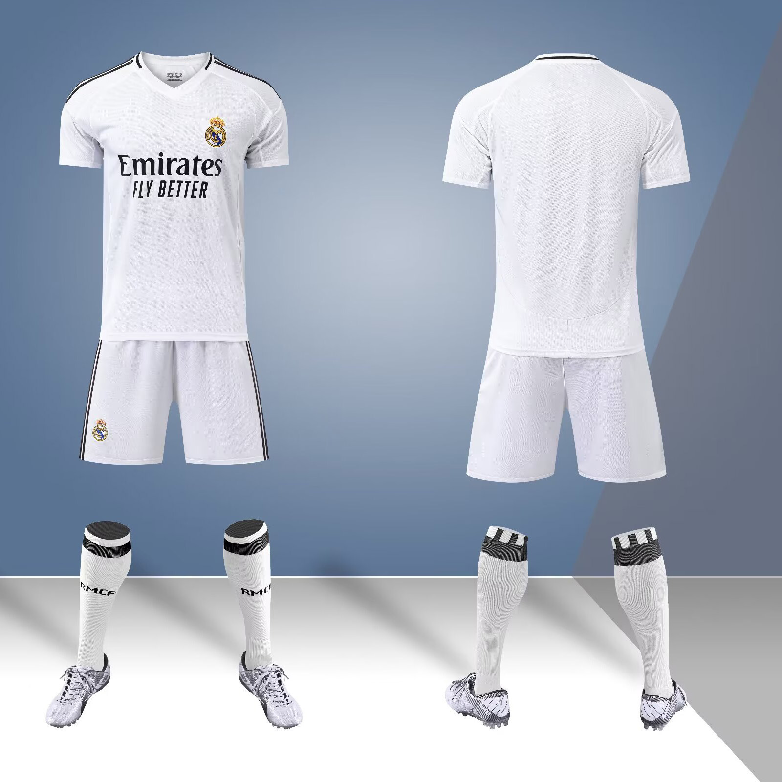 2425 juego de ropa de fútbol para adultos y niños Copa del Mundo Club de secado rápido para hombres y mujeres equipos de impresión de entrenamiento