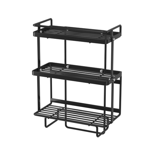 No punching bathroom toilet storage rack household toilet sink hanging basket toilet rack wall hanging storage rack