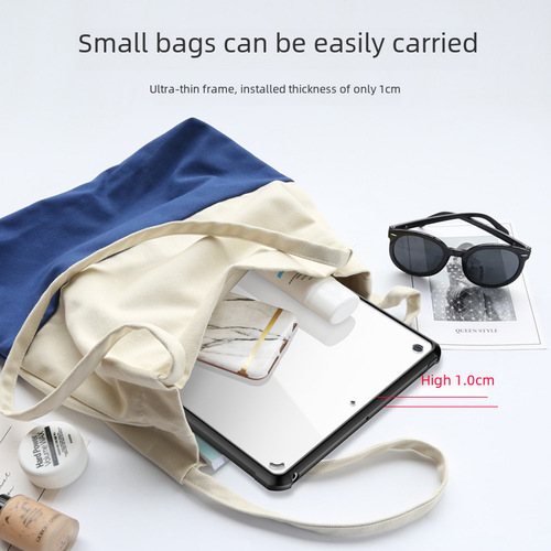 Tablet case for mini 5 with soft rubber edge frame, full edge coverage, mini 3 shell, 6 transparent iPad mini 4 cover