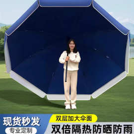 加强双层双骨户外摆摊广告伞 沙滩太阳伞印刷广告伞室外遮阳伞