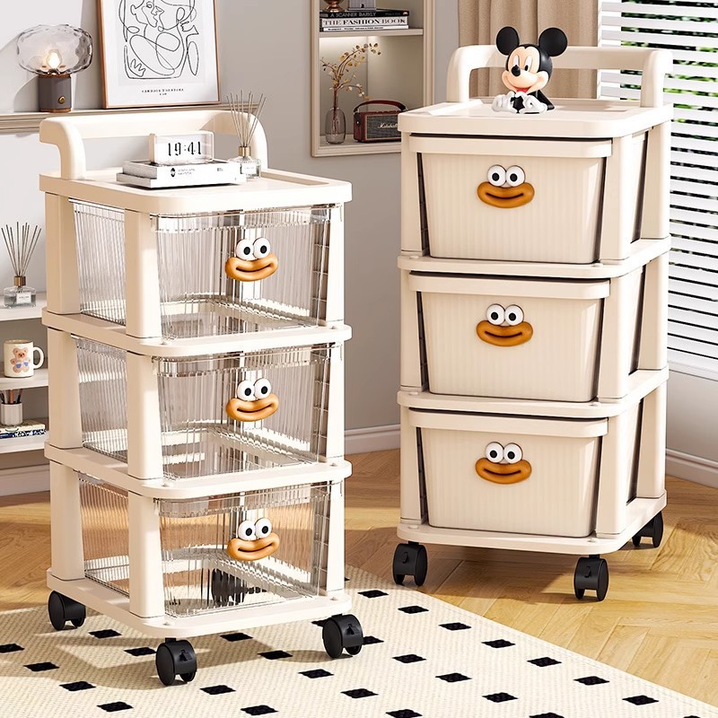 Trolley Multi-layer Children's Toy Sundries Floor Storage Cabinet Household Bedroom Drawer-type Storage Cabinet Storage Rack
