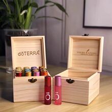 现货多特瑞doTERRA16格10ml滚珠瓶精油木盒收纳盒分装瓶储存木箱