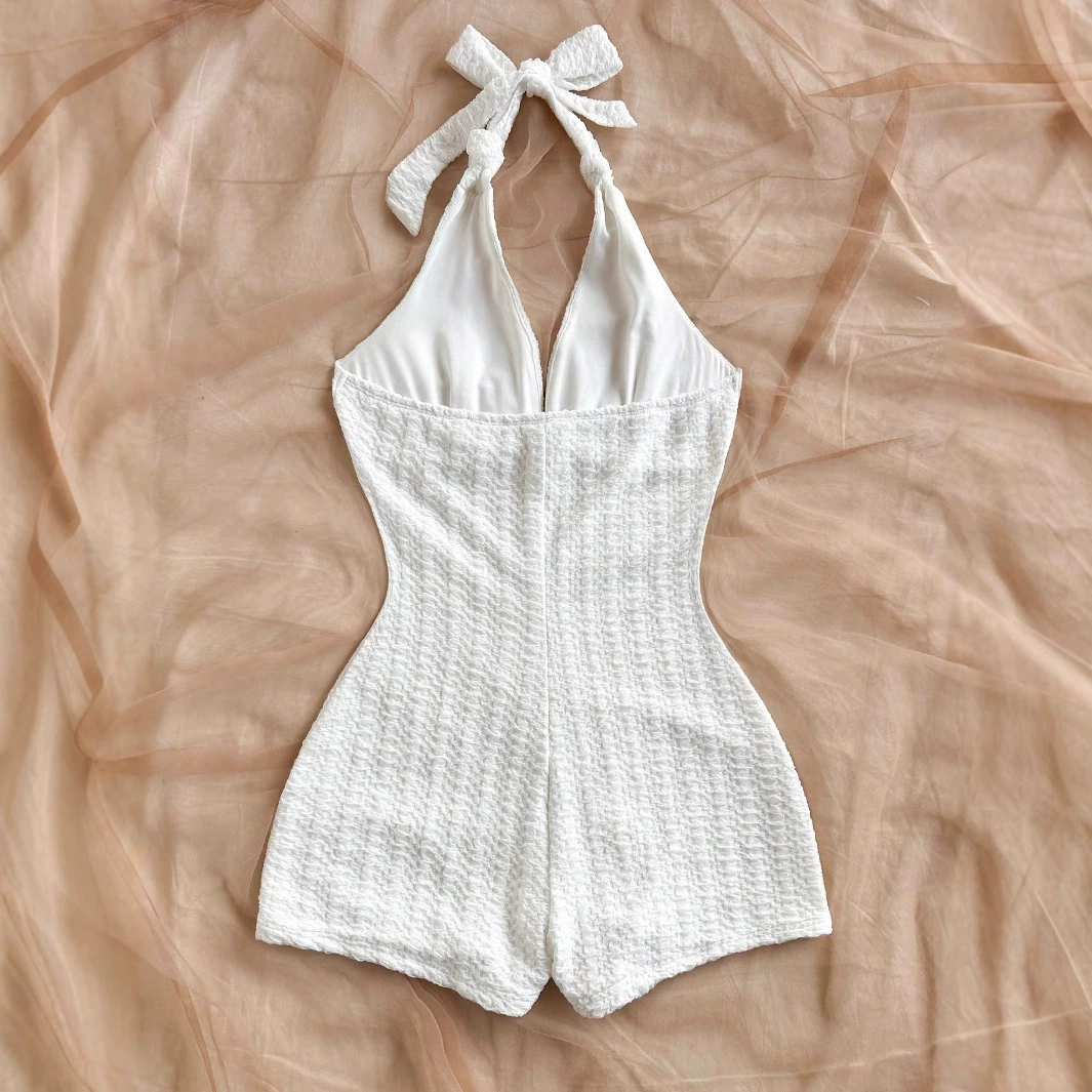 Knitted overall, protective underware, V-neckline, slim fit