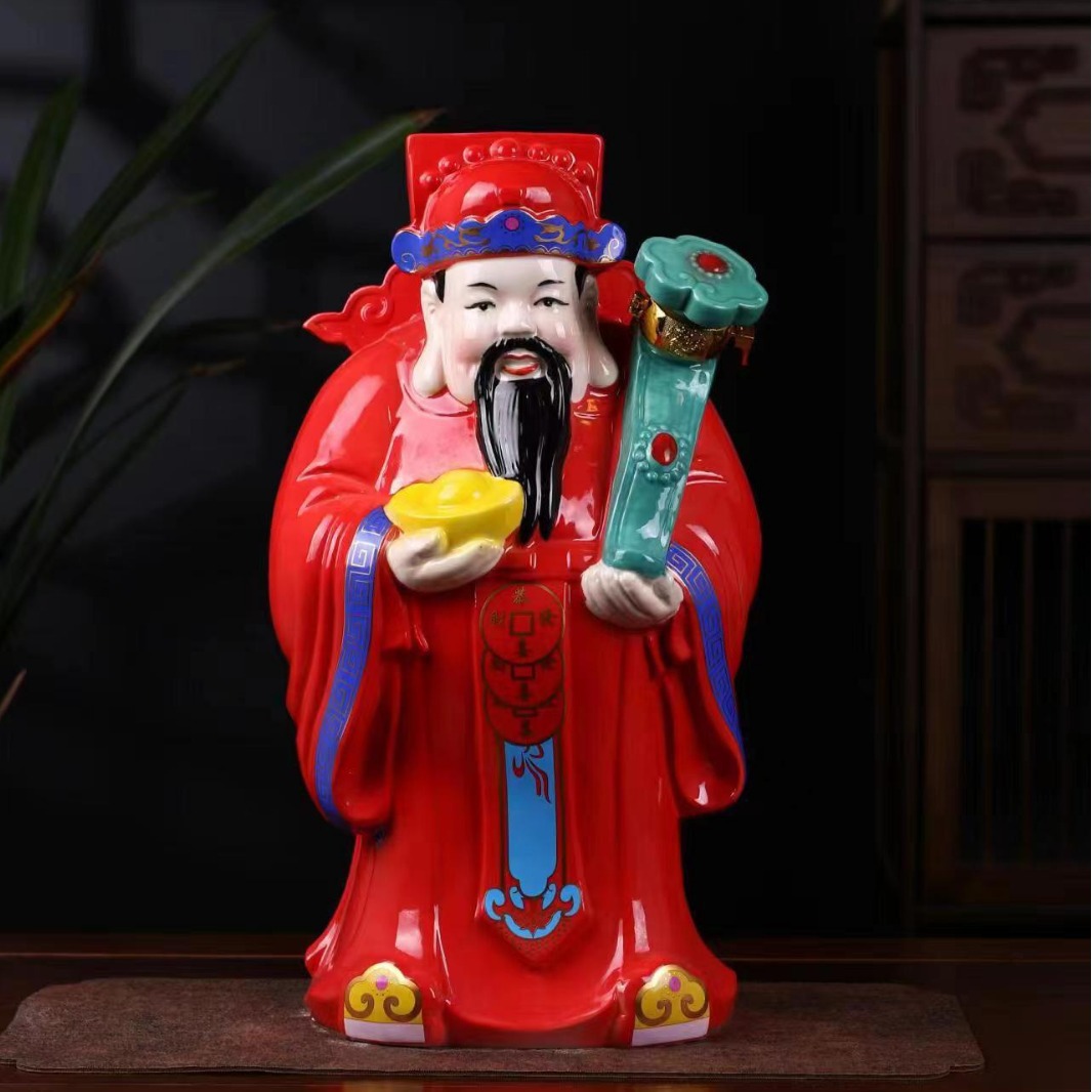 五斤装景德镇陶瓷器爷白酒 空酒瓶 家居礼品酒壶创意摆件酒具