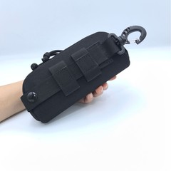 タクティカルハードシェルメガネケースモールシステム保護ボックスアクセサリーバッグ防水、耐傷性、耐摩耗性メガネバッグ大容量