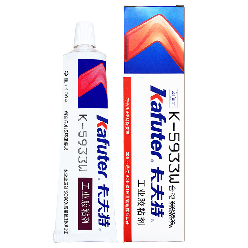 卡夫特粘合剂 5933W K-5933B 电子电器胶黑色密封胶 硅胶 100g