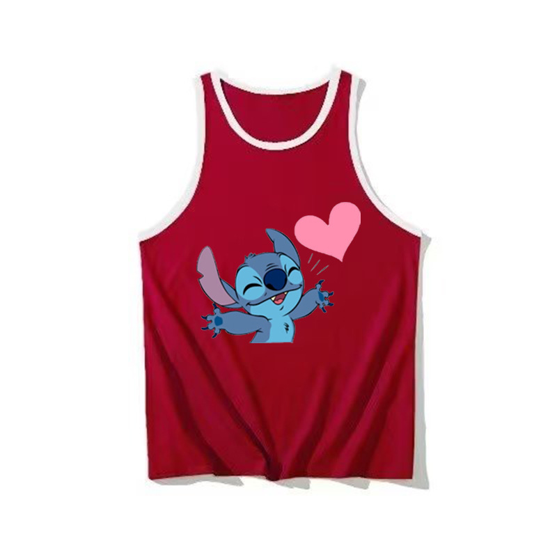 星際寶貝Stitch 史迪奇熱銷童裝坎肩上衣中大童無袖背心一件代發