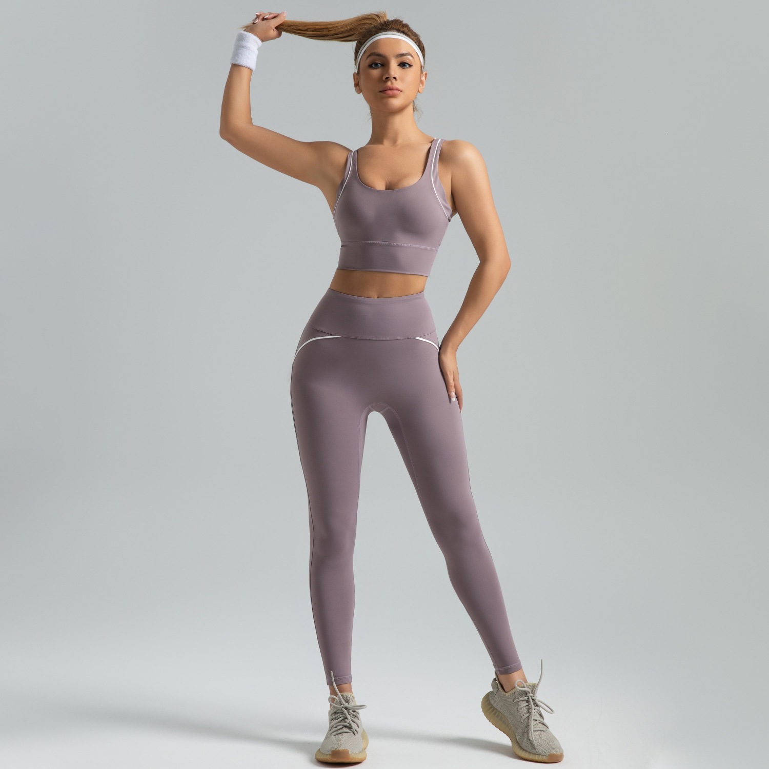 línea de comercio exterior transfronteriza sensación de yoga de alta intensidad juego deportivo de alta resistencia ropa de yoga transpirable