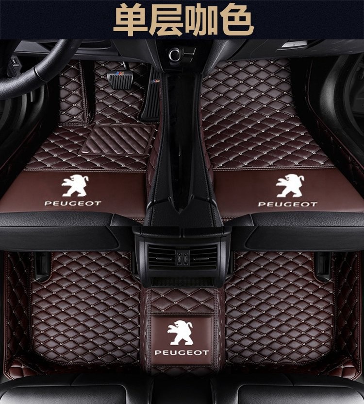 Peugeot 206 207 308 408 car floor mats Peugeot 307 2008 3008 4008 full coverage floor mats