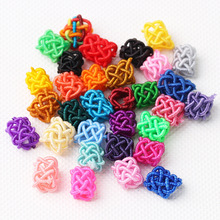 直筒菠萝结线圈长菠萝扣手工编织纽扣结手链项链挂绳饰品配件小珠