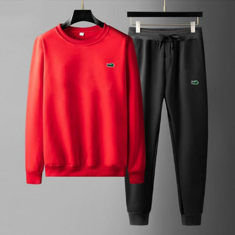 2025 New Cross-Border Casual Round-Neck Sweatshirt and Sweatpants Fashion Jogging Sportswear European and American Men's Suit Wholesale