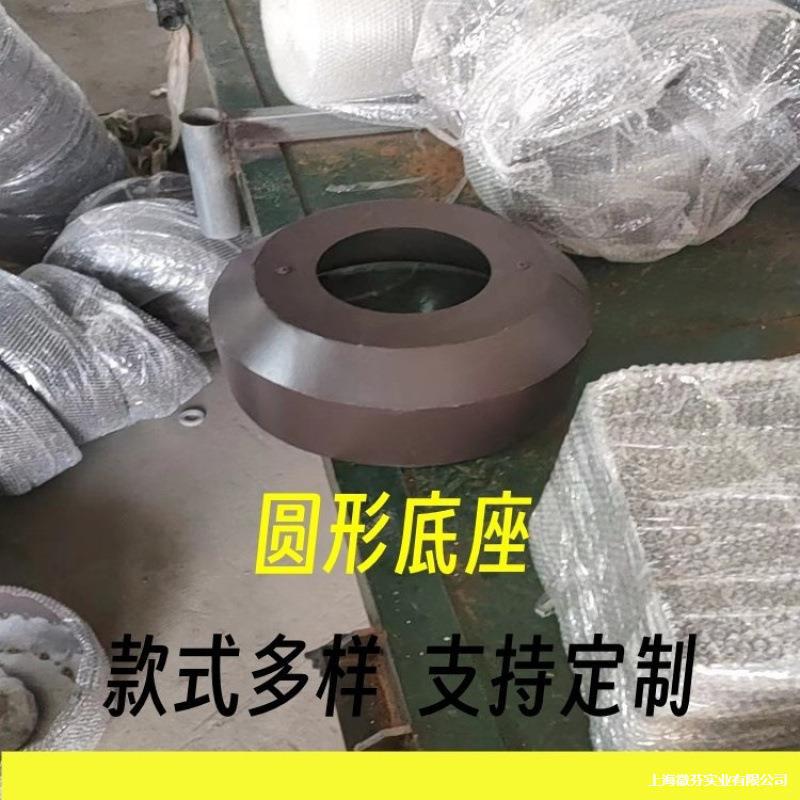 件杆底座监控立杆盖板江苏底板方形盖灯圆孔法兰罩子立柱罩装饰