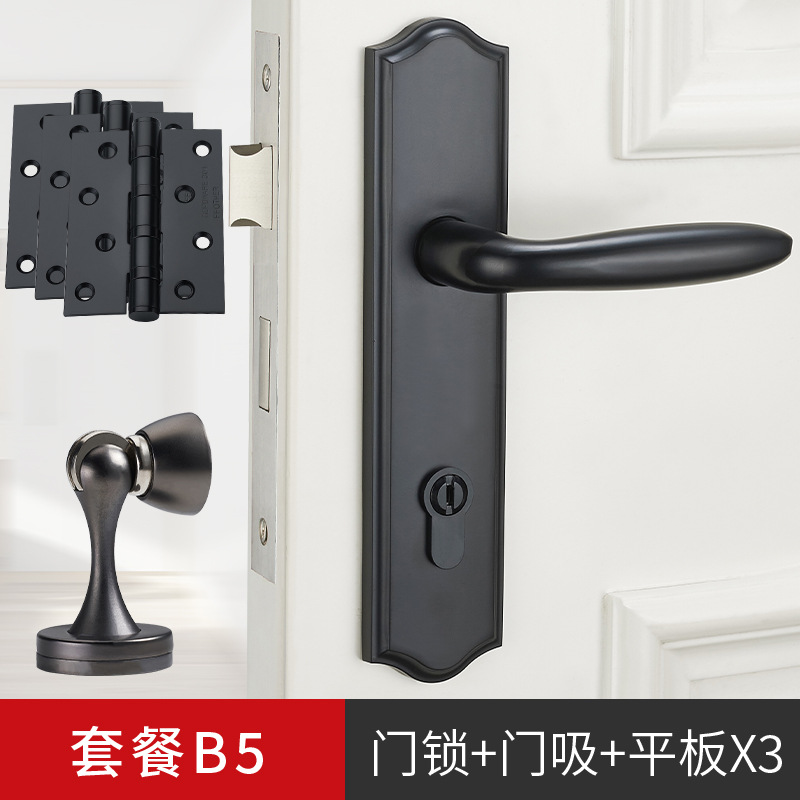 Biguiyuan dormitorio puerta cerradura mudo puerta de madera interior del hogar universal de la habitación manija de la puerta cerradura mecánica