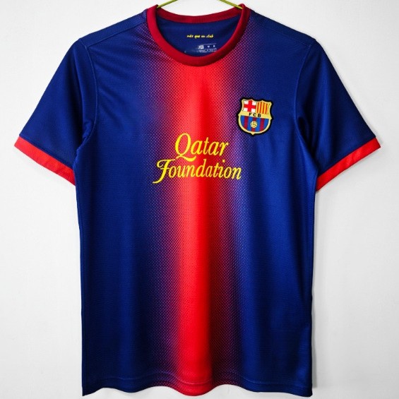 Retro retro fan version Barcelona short-sleeved jersey football fan…
