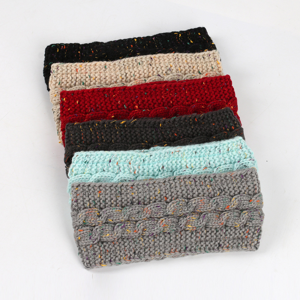 Gebreide haarband winter warm wol oorwarmer voor dames_voghion.com