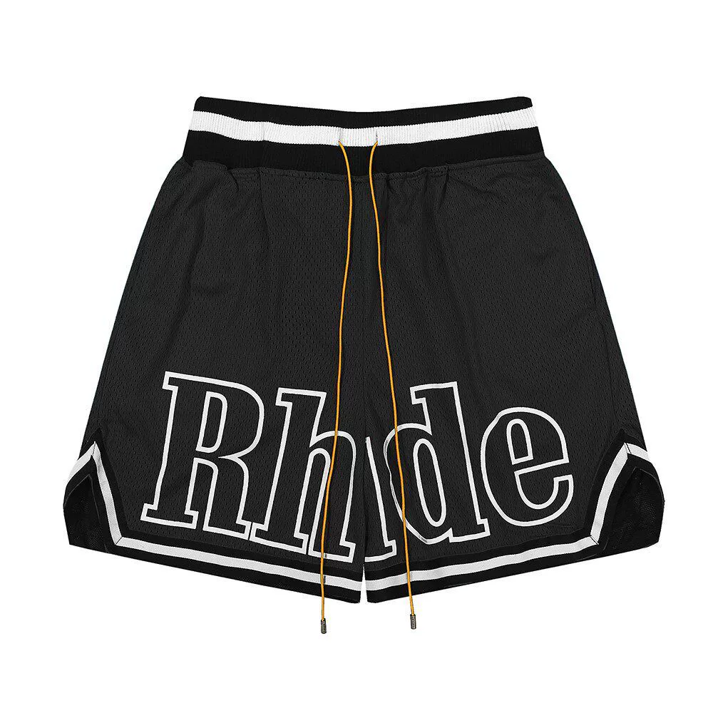 oversized letter mesh basketball shorts detail 3