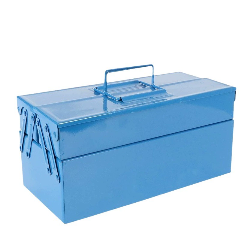 Оптовая Продажа с фабрики двухслойный железный ящик для инструментов многофункциональный трехслойный железный ящик для инструментов бытовой ящик для обслуживания электрика
