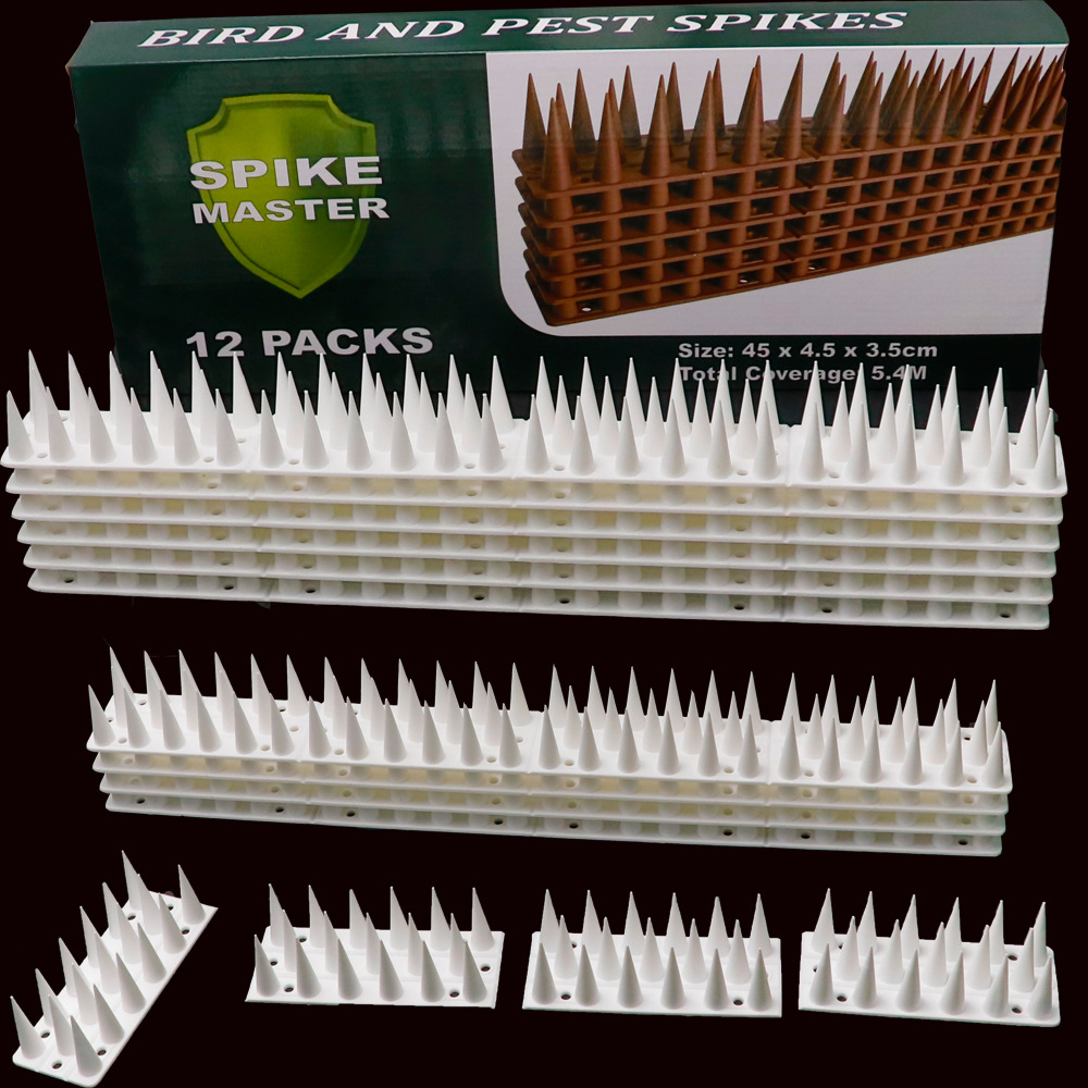 2021鸟刺别墅防猫刺3.5CM高防鼠刺防盗爬防鸟刺防墙钉12片入彩盒