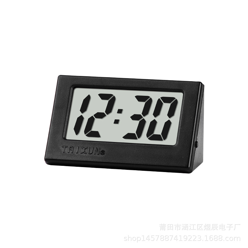 Reloj de triángulo luminoso reloj de coche panel de instrumentos de control central reloj electrónico antisísmico resistente a altas temperaturas coche reloj pegajoso portátil al por mayor