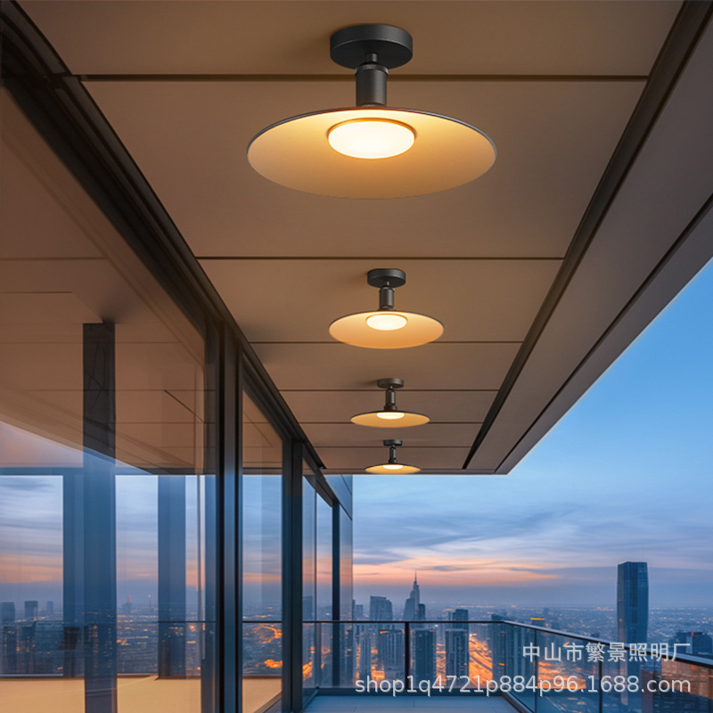 Outdoor Waterproof Ceiling Lamp, Entrance Hall Lamp, Industrial Style Porch Lamp, Balcony Ceiling Lamp, New Normcore Courtyard Lamp