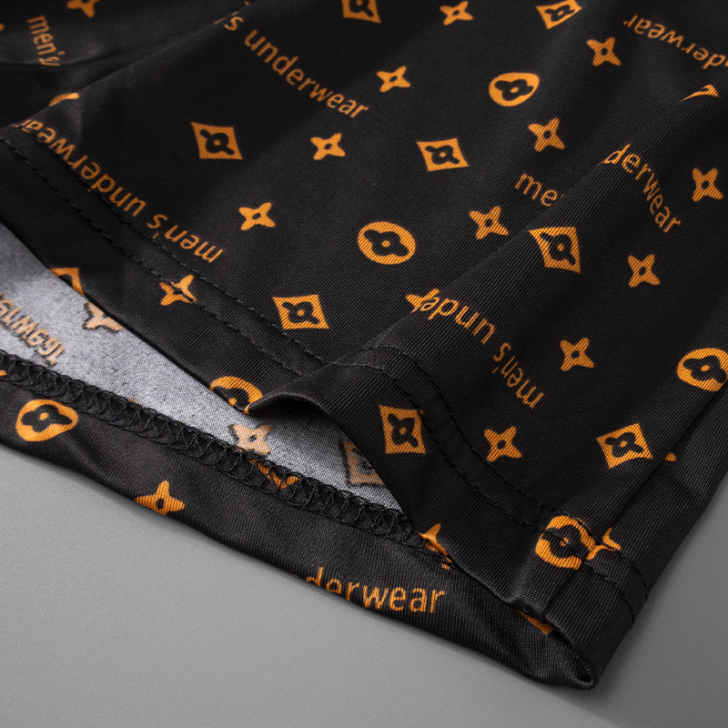 Graphene bacteriostático hombre calzoncillos de hielo de tamaño grande fábrica de calzoncillos transpirables al por mayor calzoncillos de hielo frescos chicos