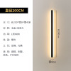 Minimalistic LED waterproof street wall sconce for country house for gazebo, linear light for fencing