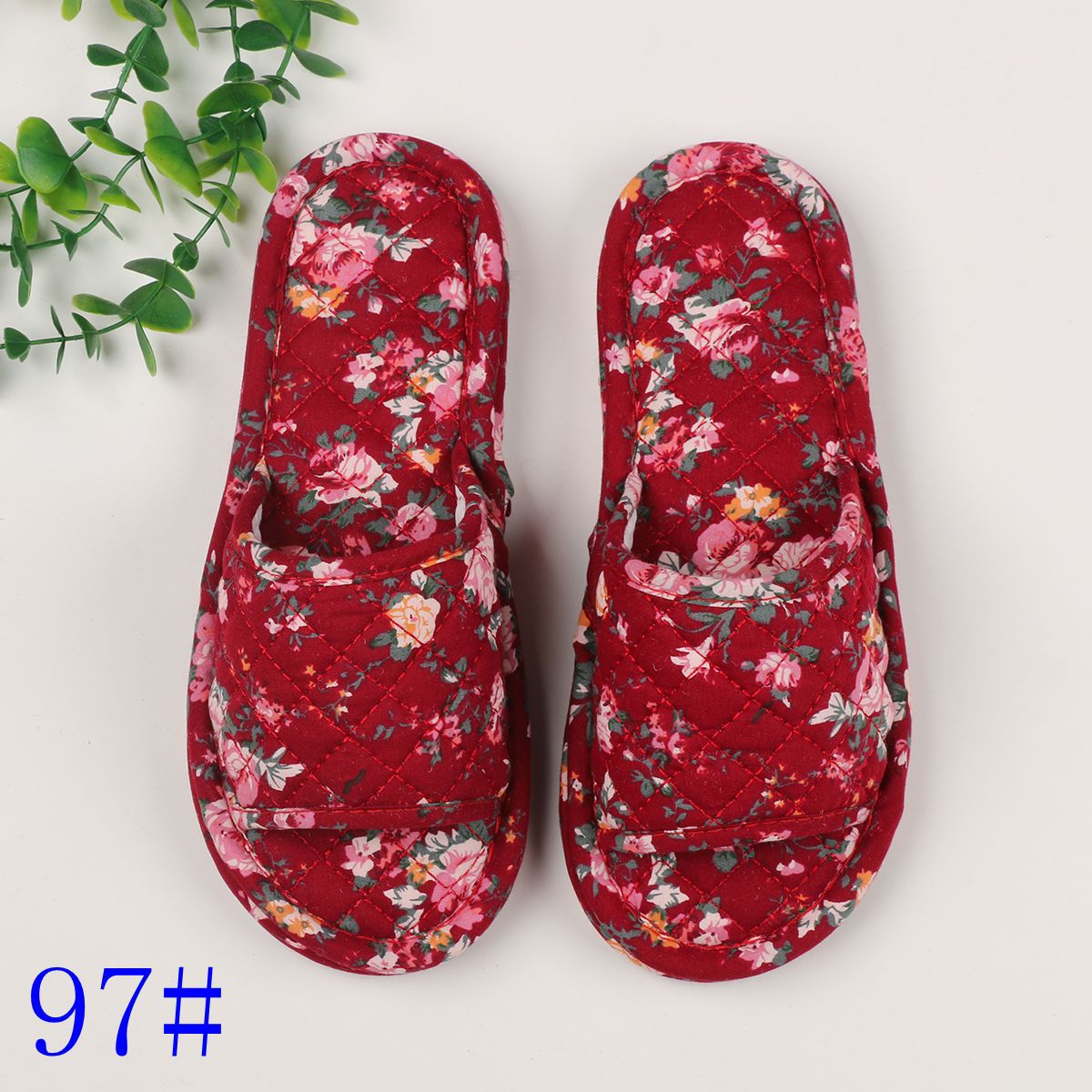 여성용 3겹 꽃무늬 천 97