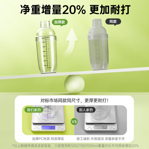 Shake cup cocktail shaker, lemon tea set, milk tea shop, hand-cranked shaker, muddler