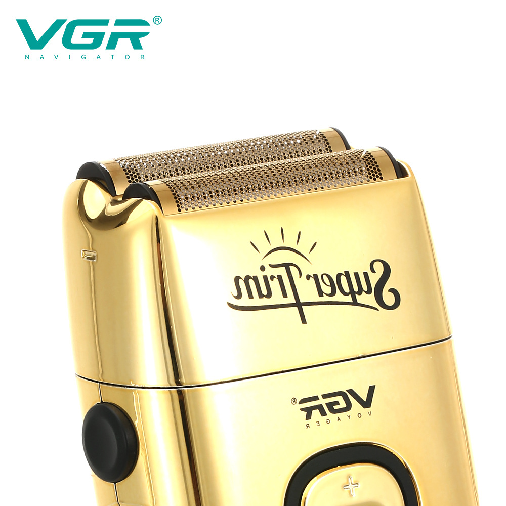 VGR332 artefacto de cabeza calva recíproca maquinilla de afeitar pantalla digital cabeza de aceite autolavado blanqueador cortapelos eléctricos para hombres