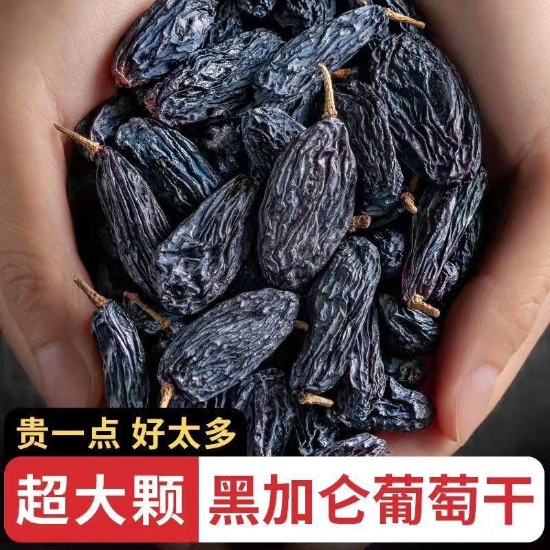 黑加侖葡萄幹大顆粒無梗新疆吐魯番特産黑玫瑰零食幹果250g