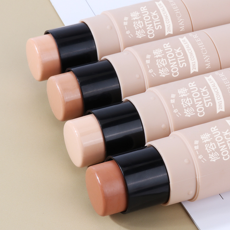 Mexier estereoscópico de doble cabeza de alto brillo, barra de reparación de la piel, pluma de seda de doble propósito, sombras brillante, sombras nasales, crema de reparación de la piel