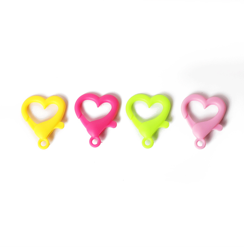 1 Piece 22 * 27mm Arylic Heart Shape Jewelry Buckle display picture 6