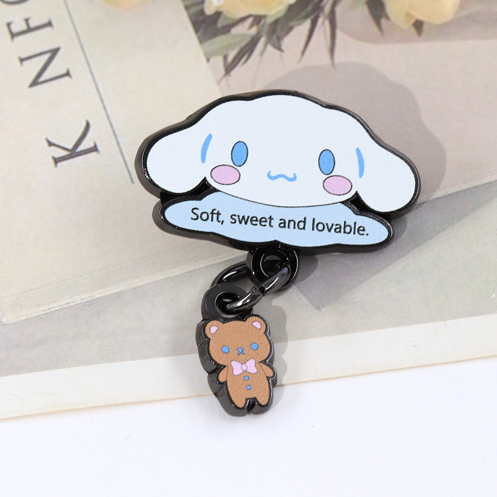 Cartoon Cute Puppy Metal Brooch Pendant Bear Pendant Enamel Pin Badge Accessories Fan Gift