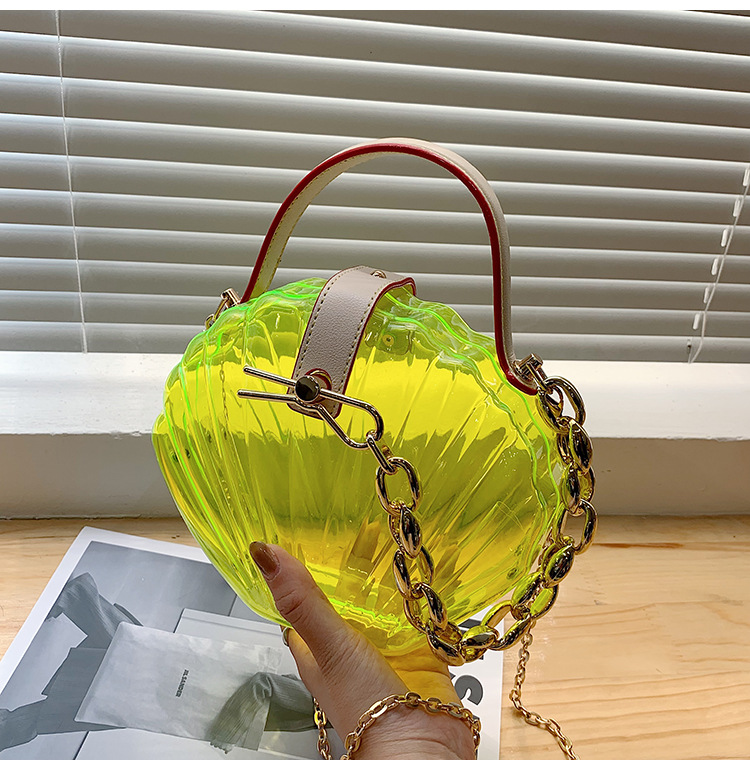 Wholesale Transparent Jelly Color Shoulder Shell Bag Nihaojewelry display picture 14