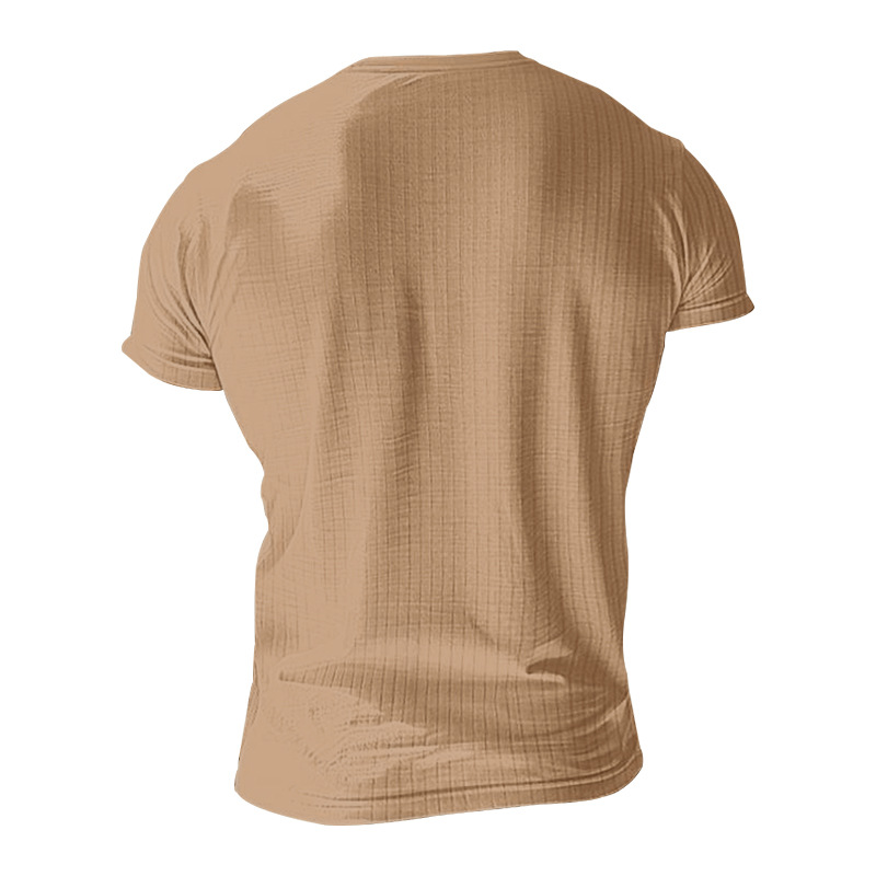 182g Weight Short Sleeve Sleeve Length Regular Sleeve Sleeve Type Polyester Fabric Type Regular Top Length T-shirt Tops Type Casual Occasion Round Neck Neckline Breathable Function Slim Fit Type Solid Color Pattern Summer Season Men's Gender Simple Style Style Men's Solid Color Simple Style Round Neck Short Sleeve Slim Men's T-shirt 31