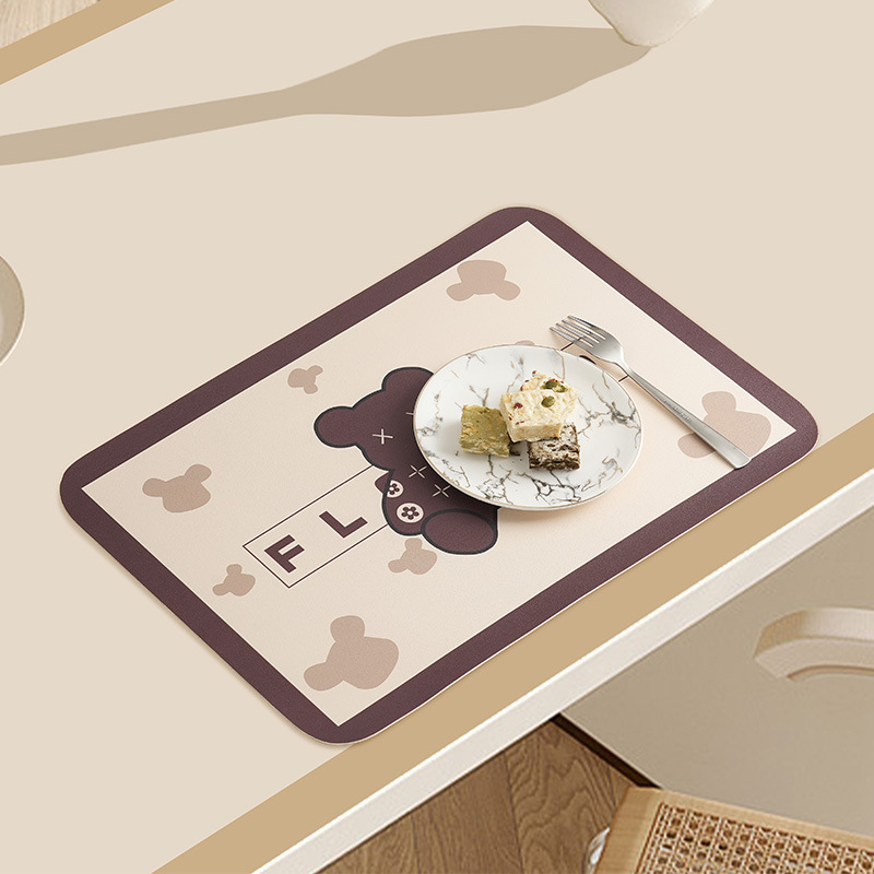 Nuevo mantel de cuero impermeable ligero de lujo anti-escaldado antideslizante mantel occidental retro resistente a las manchas aislamiento térmico tazón placa estera posavasos desechables