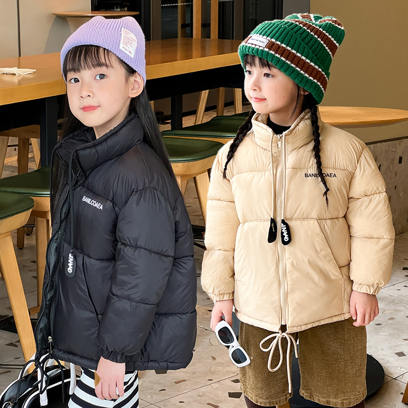 儿童羽绒棉服冬季外套面包服2023新款男女童棉袄洋气加厚保暖棉衣