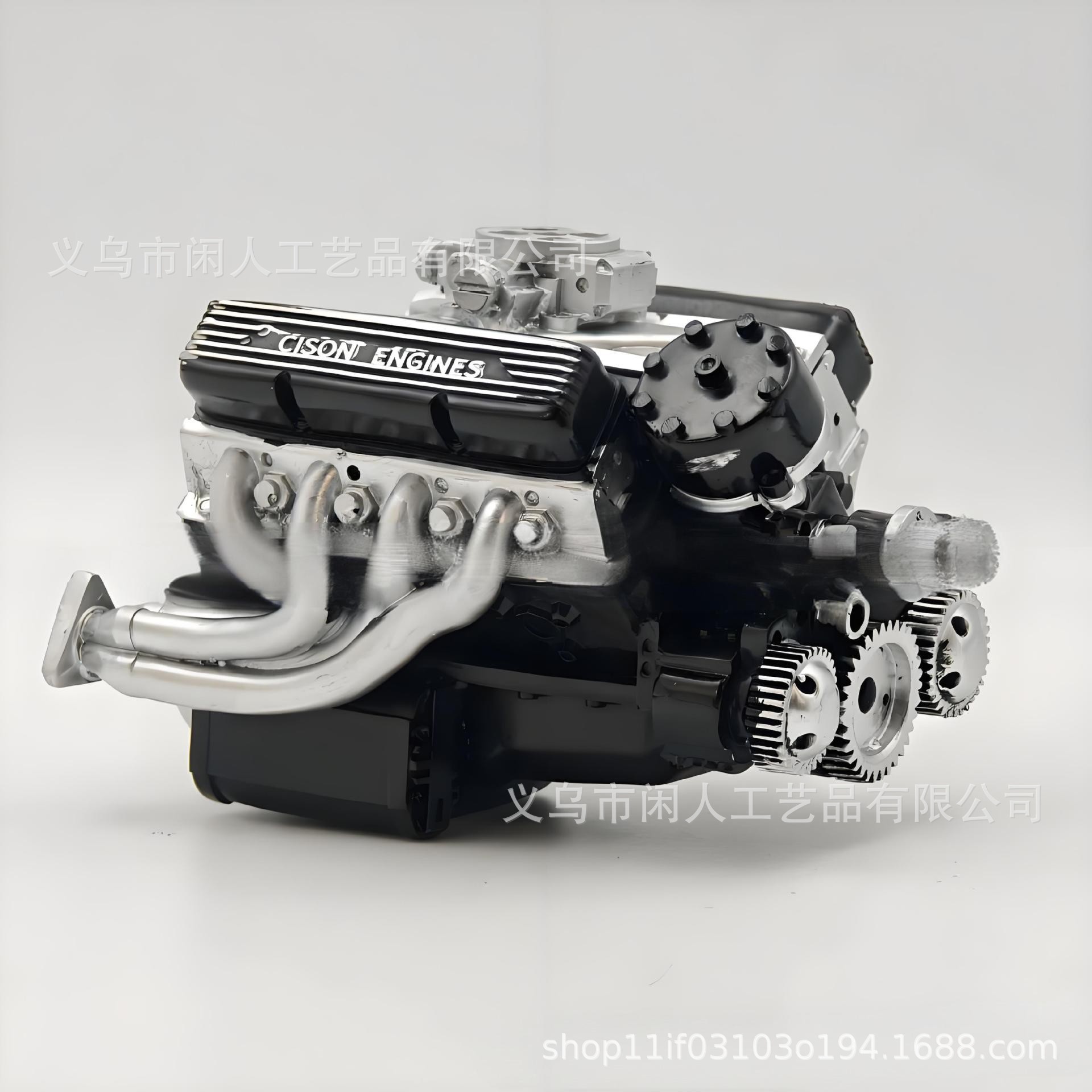 V8//엔진 장식//블랙