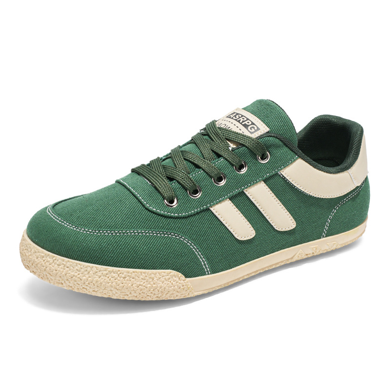 Primavera nuevos zapatos de panel de tela transpirable de cuatro estaciones para hombres, zapatos bajos casuales de todo fósforo para estudiantes de moda, zapatos deportivos para hombres