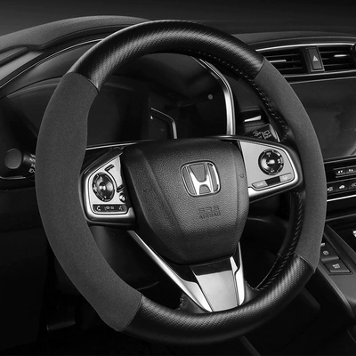 Car Steering Wheel Cover Suede Steering wheel cover - suede-is-suitable-for-all-seasons-38cm