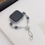 苹果镶钻applewatch蓝色手表带