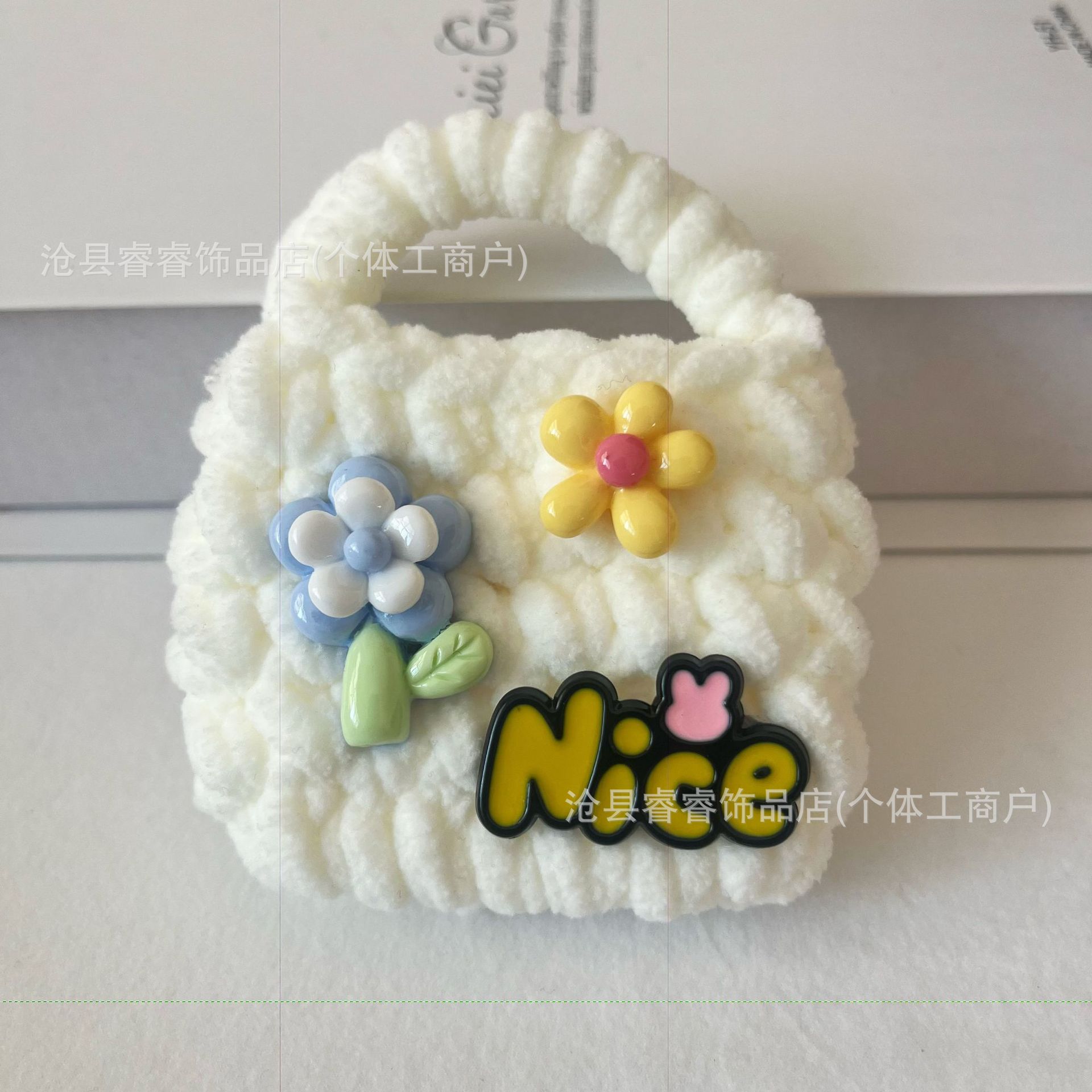 흰색 가방 영어 헤드폰 가방