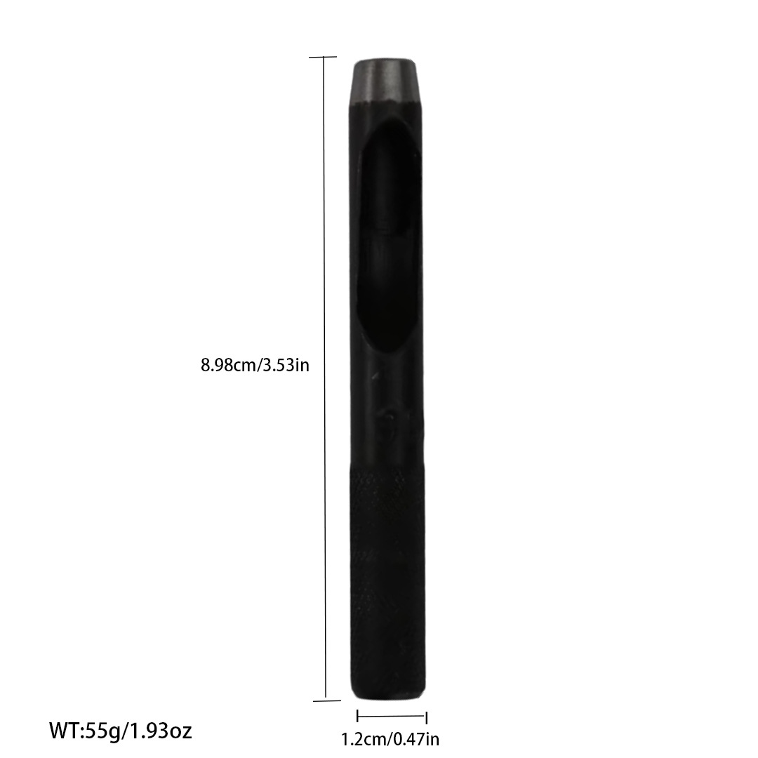 Cinturón negro de perforación manual de trabajo de cuero herramienta de perforación alemán punzonadora punzonado redondo punzonado suministro directo de fábrica