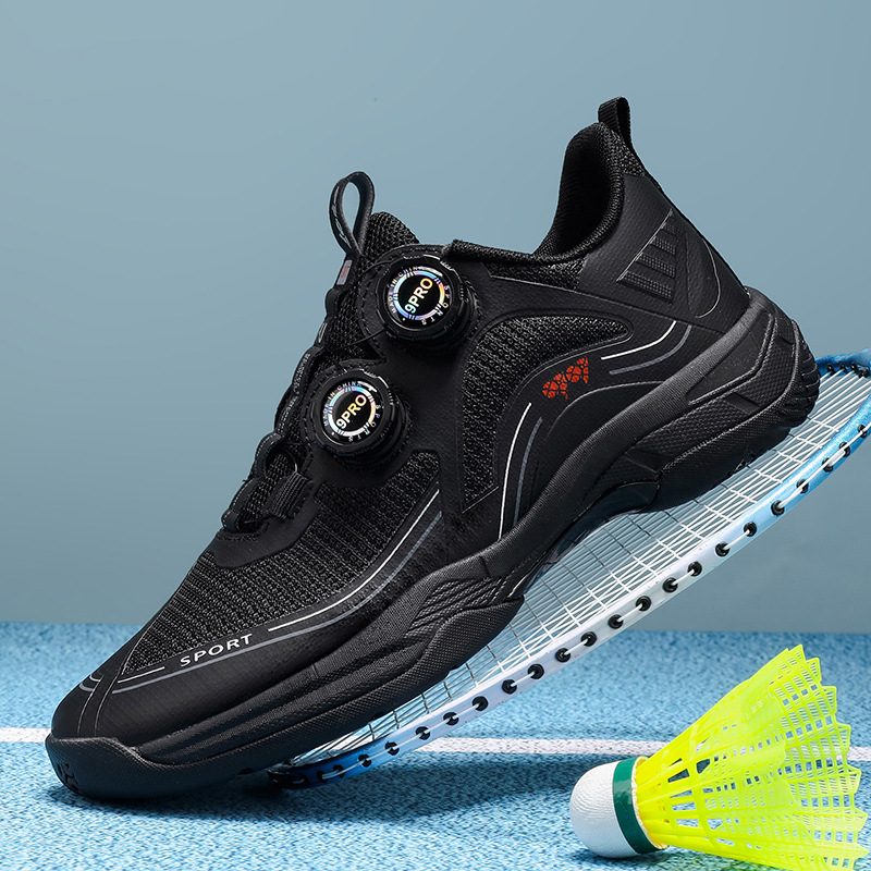 Zapatos de bádminton profesionales de placa de carbono base abrazadera de goma giratoria en stock de placa de carbono zapatos de bádminton