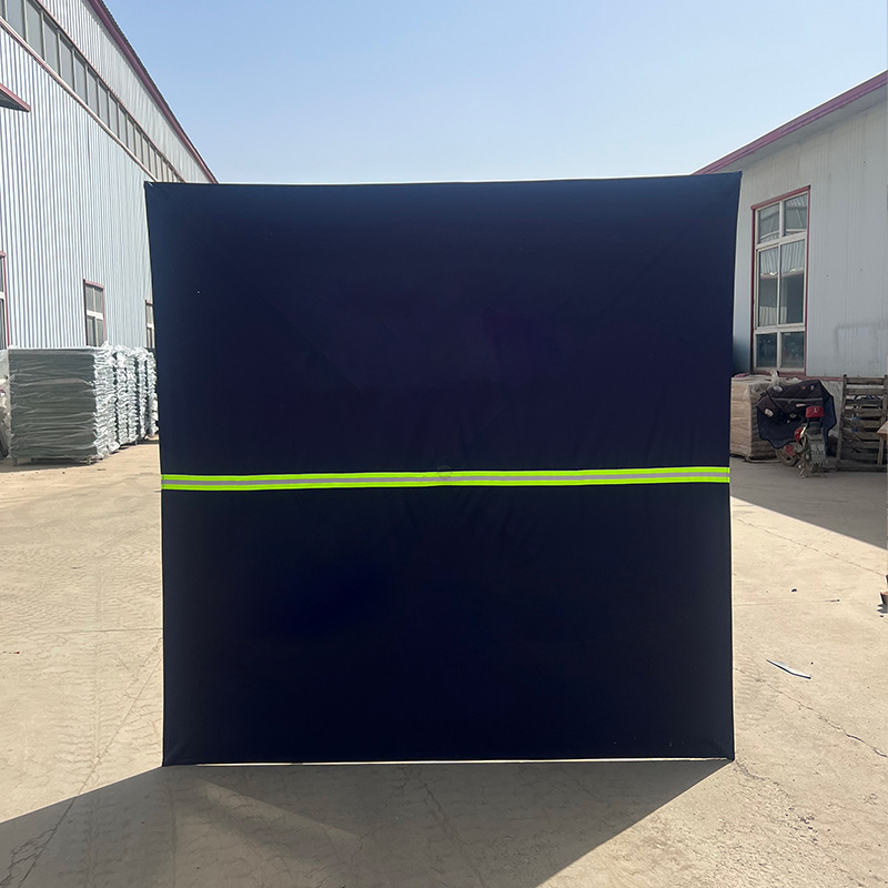 路边禁止拍照围挡伞架 立在地上的安全警示遮挡伞架 2*2米方形