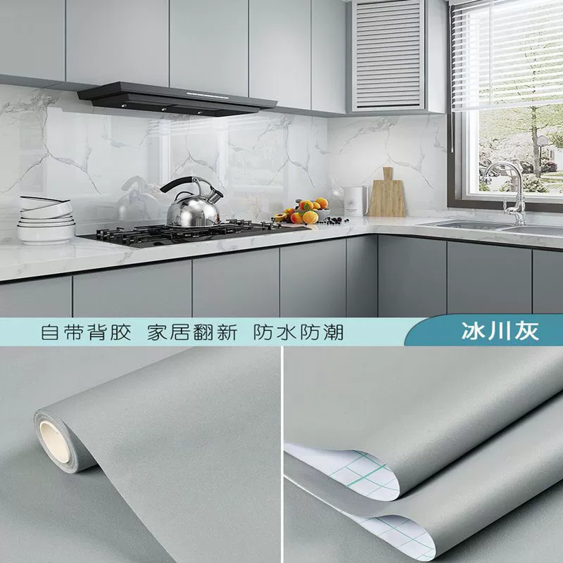 Self‑adhesive cabinet film, thickened wood‑grain & matte finishes, waterproof, 30 cm × 2 m (other sizes available)
