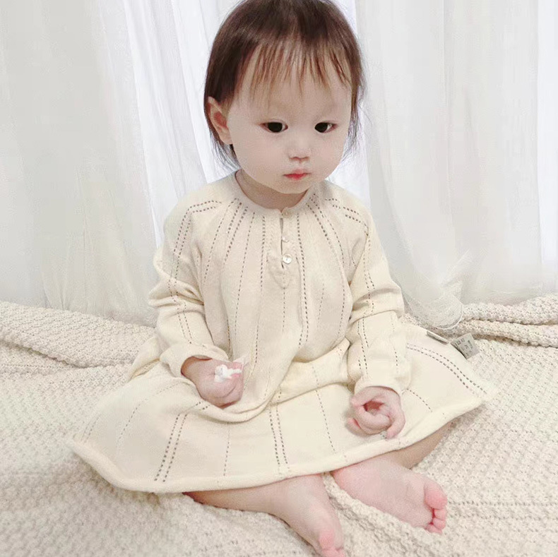 新款韩国婴儿纯棉裙子小女孩时尚公主裙春秋冬季女宝宝娃娃连衣裙