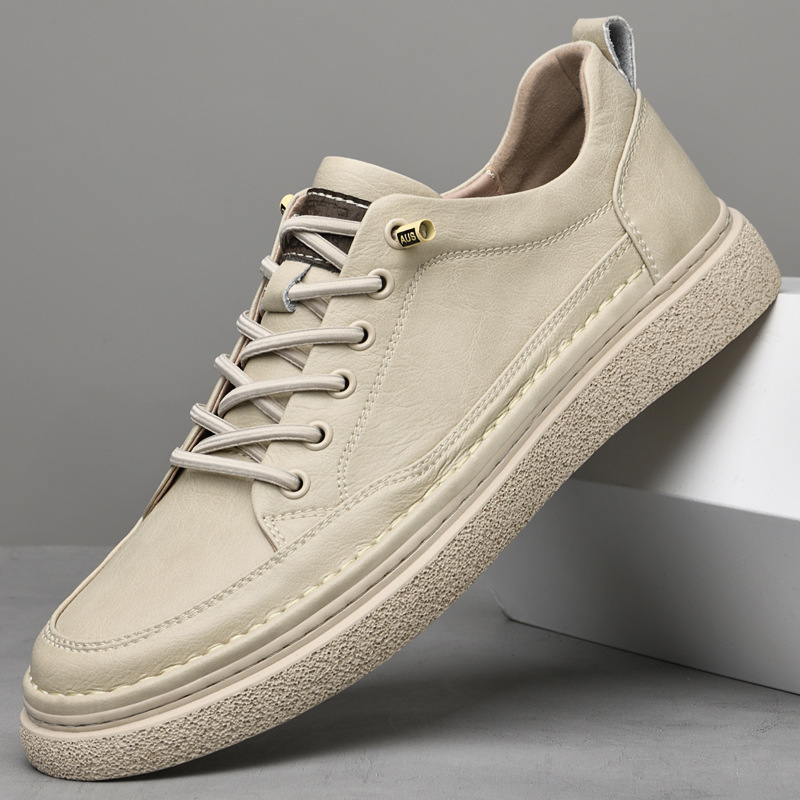 Hochwertige, modische Sneaker für Herren in der Frühjahr- und Sommerkollektion, trendige Lederschuhe, atmungsaktives Obermaterial mit Lochmuster_voghion.com